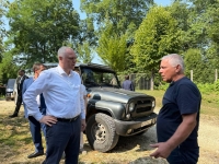ПРЕЗИДЕНТ ПОСЕТИЛ ВОДОЗАБОР В СЕЛЕ ДУРИПШ ГУДАУТСКОГО РАЙОНА