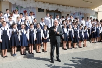 Президент посетил среднюю школу № 5 в Новом районе в День знаний