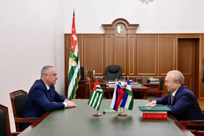 Badra Gunba met with the Chairman of the State Assembly – Kurultai of Bashkortostan, Andrey Nazarov